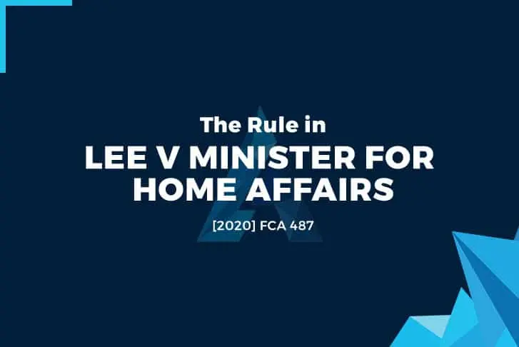 Lee v Minister for Home Affairs