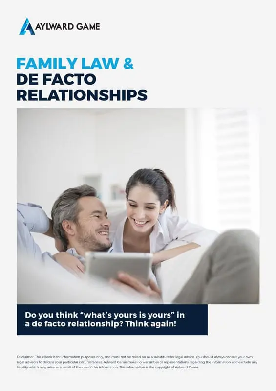 Family-Law-De-Facto-Relationships