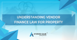 vendor finance property